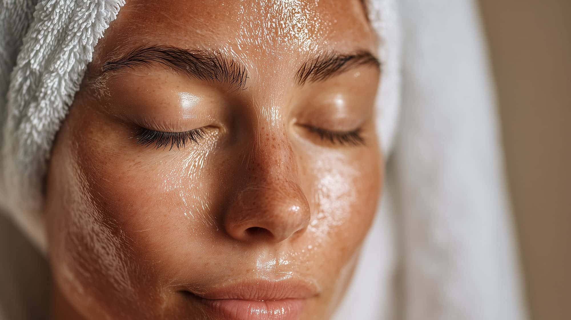 Facial cleansing routine at home